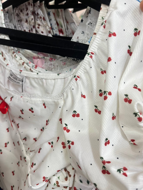 Summer Floral Print Square Neck Crop Tops
